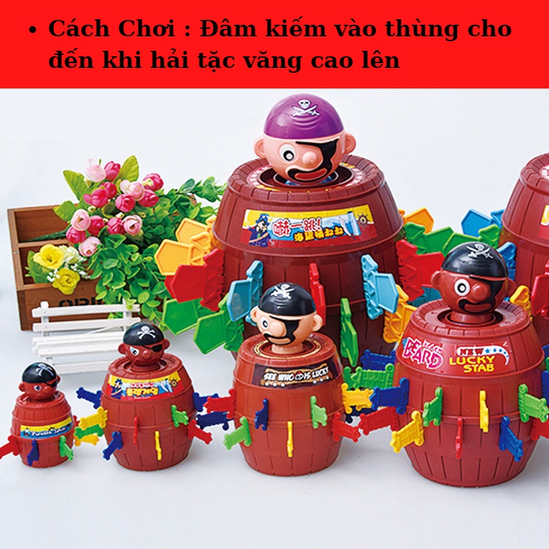 Đồ Chơi Trẻ Em Đâm Hải Tặc Thùng Rượu Siêu Hấp Dẫn Cho Bé Hamiha-ĐC18