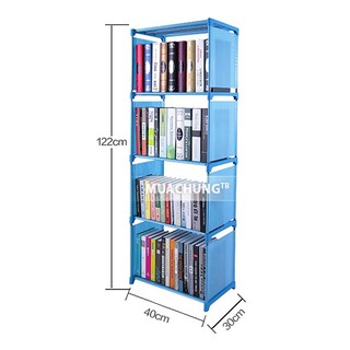 Kệ sách vải 4 tầng đa năng nhập khẩu