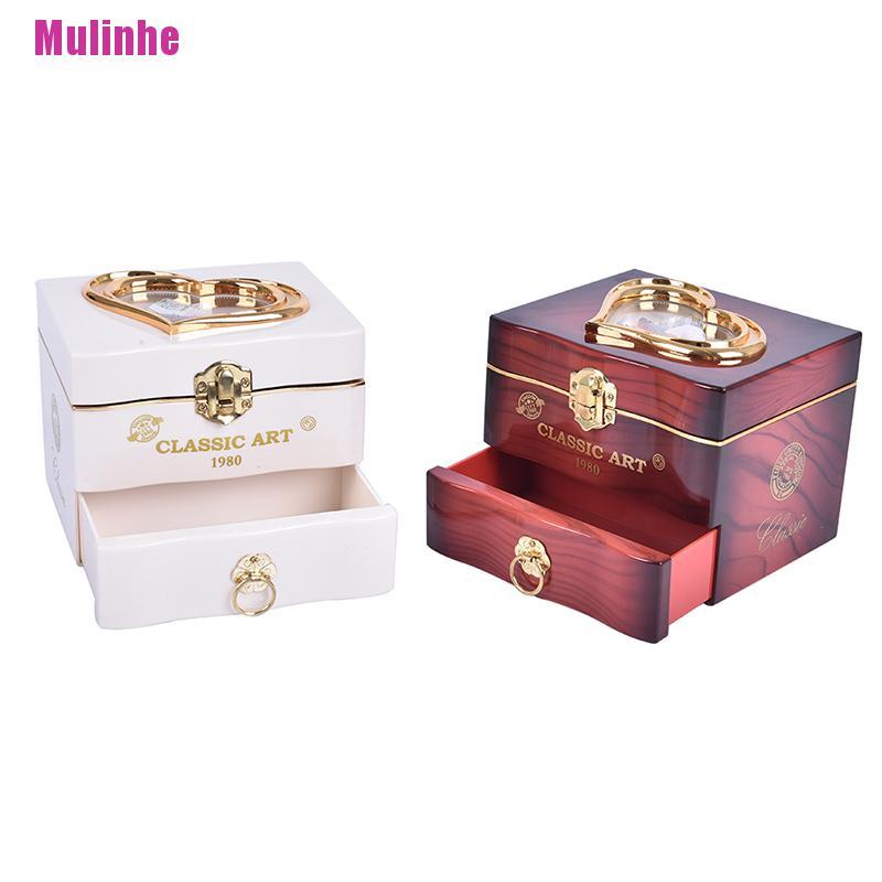Hộp nhạc nhựa lên dây cót hình vũ công múa ba lê độc đáo cổ điển