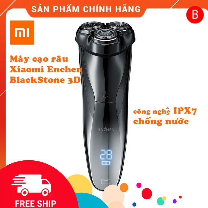 Máy cạo râu Xiaomi BlackStone 3D sạc điện USB cam kết Chính Hãng giá tốt(BH:6 tháng)