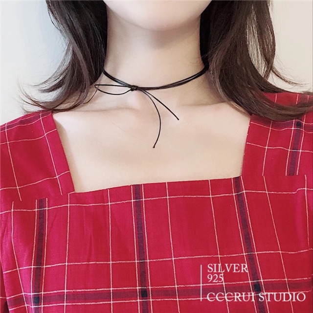 Chocker tim dây mảnh xinh xắn