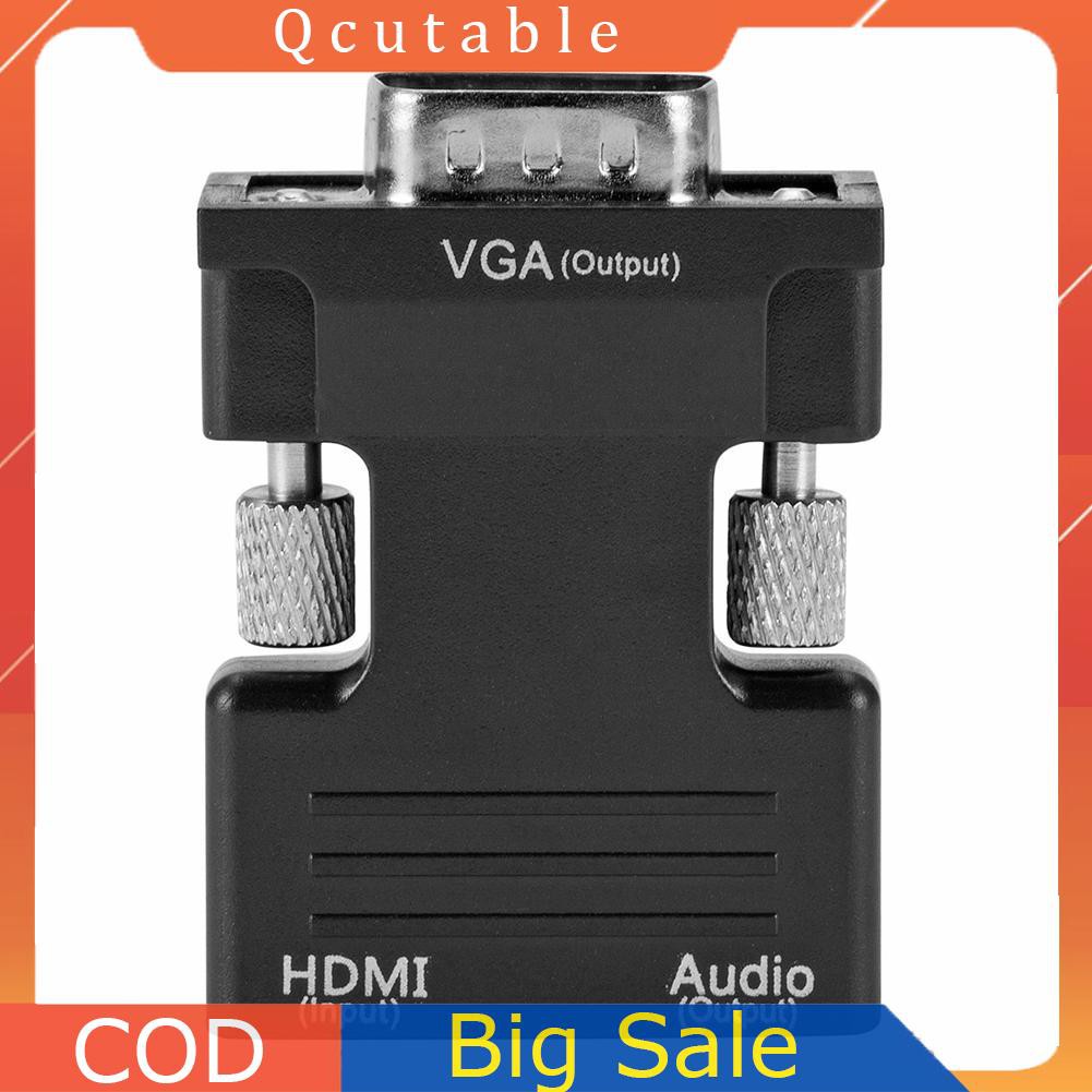 Đầu Chuyển Đổi Hdmi Cái Sang Vga Với Đầu Ra Âm Thanh Hỗ Trợ 1080p