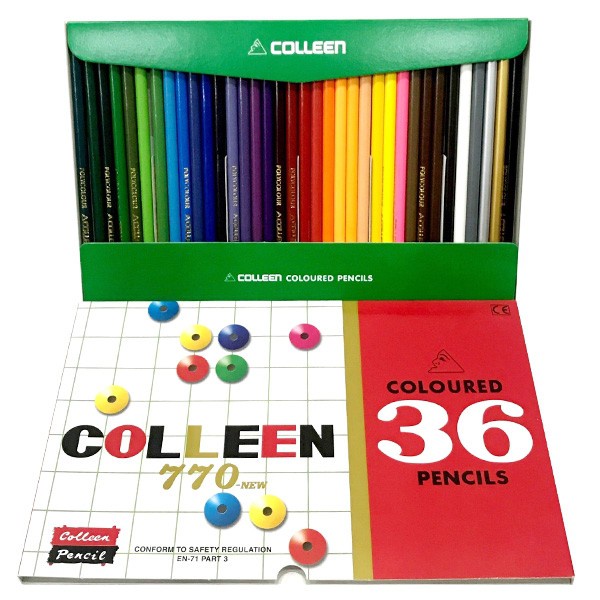 Bút chì màu khô Colleen 36 màu mã 770