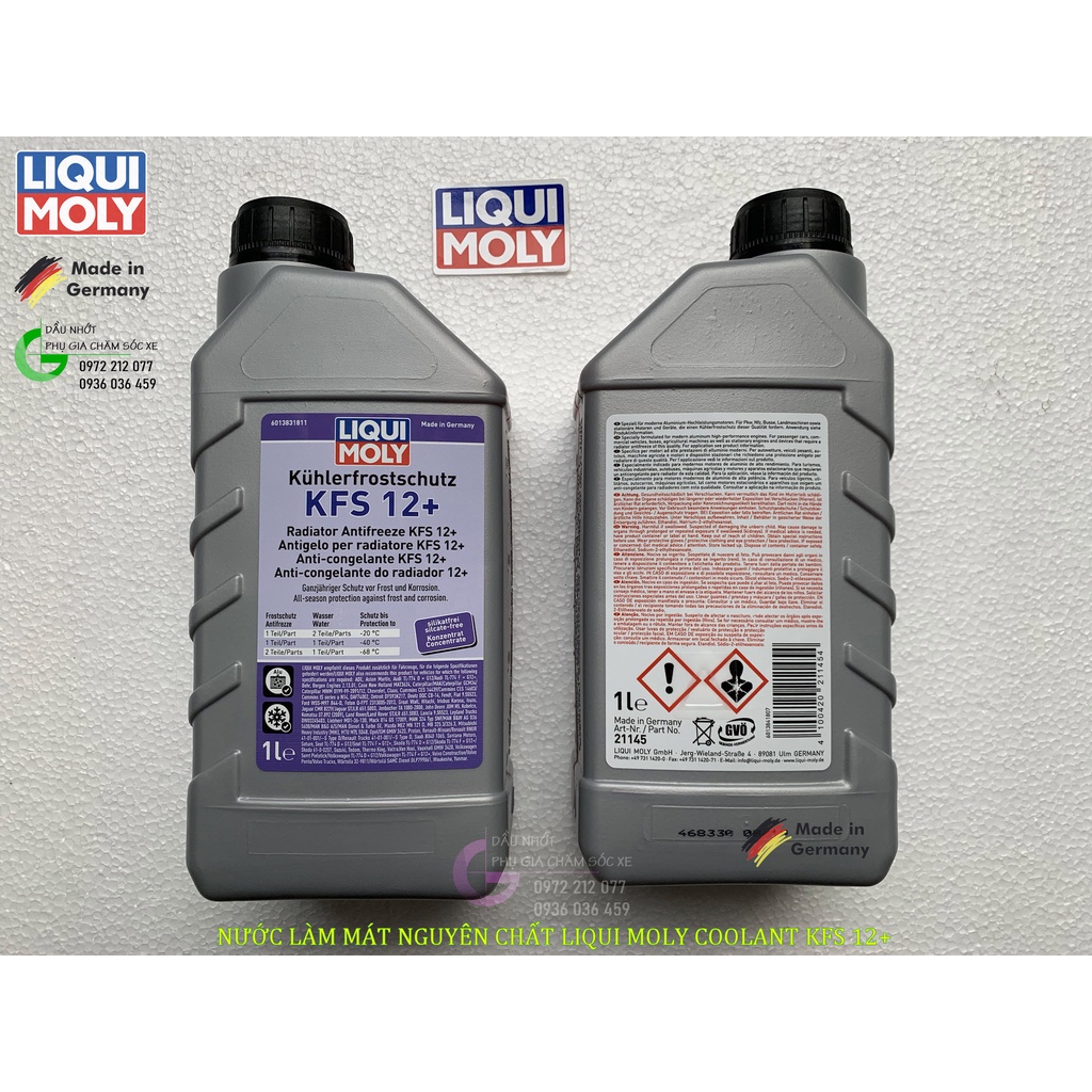 Nước làm mát nguyên chất Liqui Moly Coolant 21145 cho động cơ ô tô, xe máy