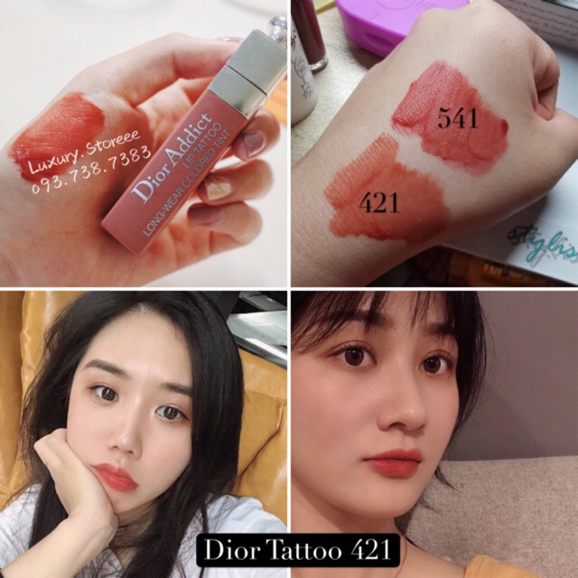 dior lip tattoo 421 swatch