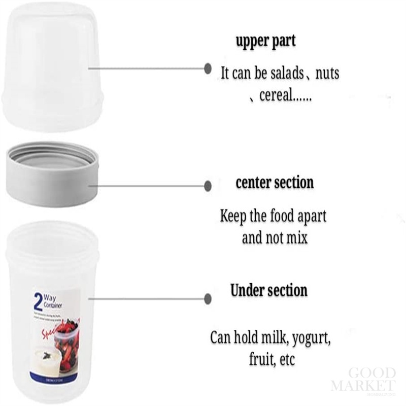 Cốc Đựng Thức Ăn Hai Lớp Dung Tích 150Ml / 330Ml Tiện Dụng
