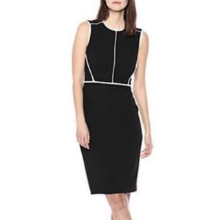 Đầm CK body viền trắng