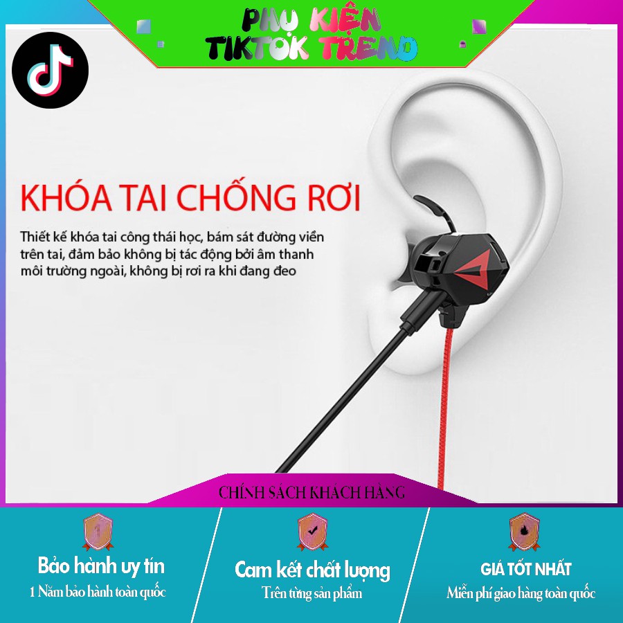 [TIKTOK TREND] [HOT]  Tai Nghe Gaming G5 - Tích Hợp Micro Kép Thông Minh - Hỗ trợ jack cắm Laptop,PC hàng auth nhé