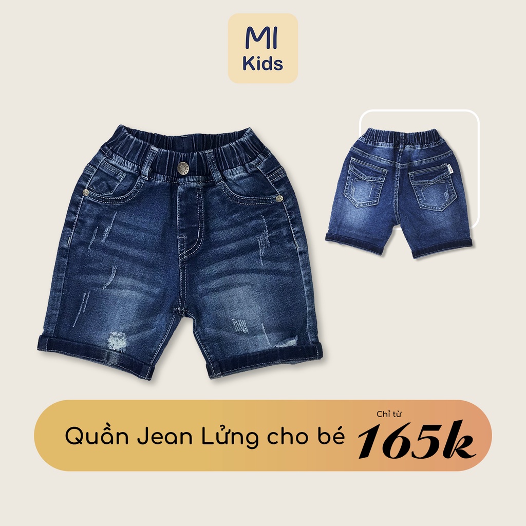 Quần áo trẻ em, Quần short jean bé trai dành cho bé từ 1 tuổi đến 12 tuổi