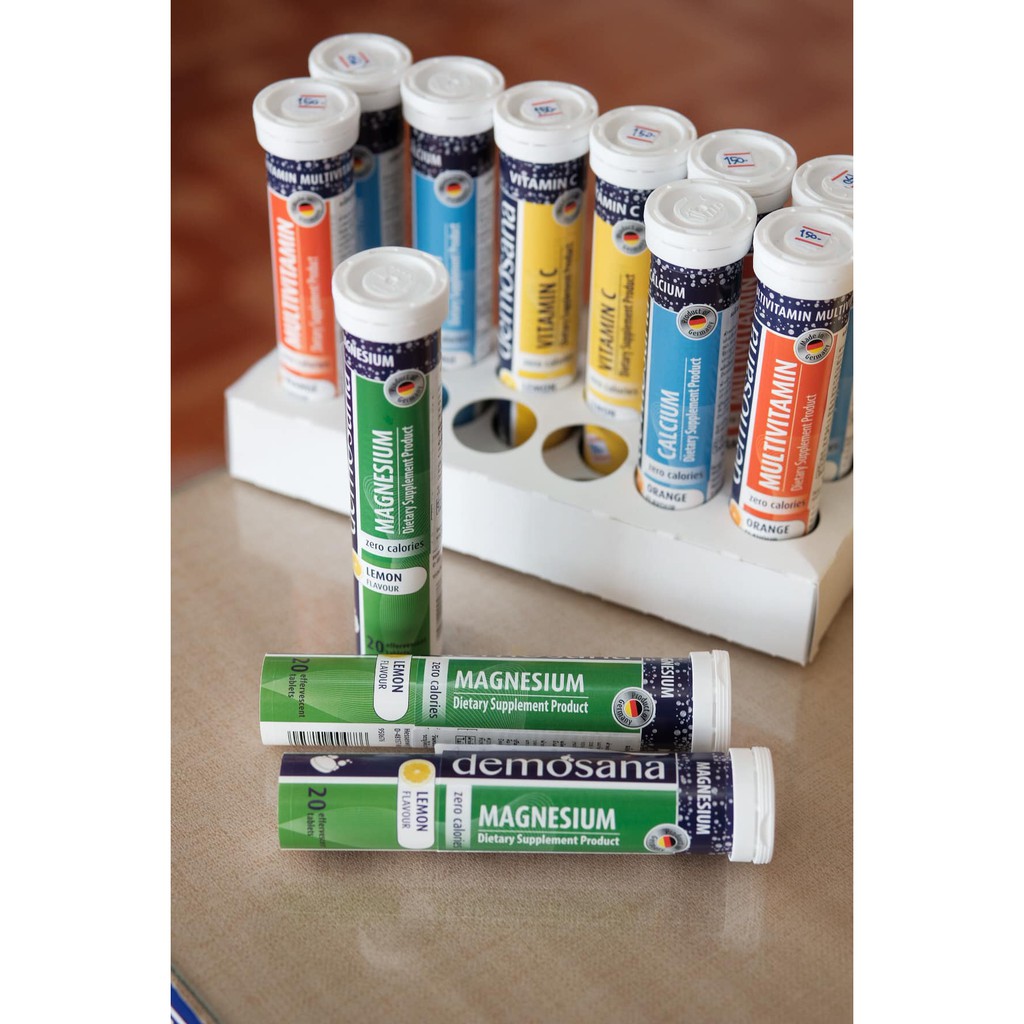 [Tổng Hợp] Viên sủi Demosana vitamin c, calcium, iron c, multivitamin, magnesium Tuýp 20 Viên - CVSpharmacy