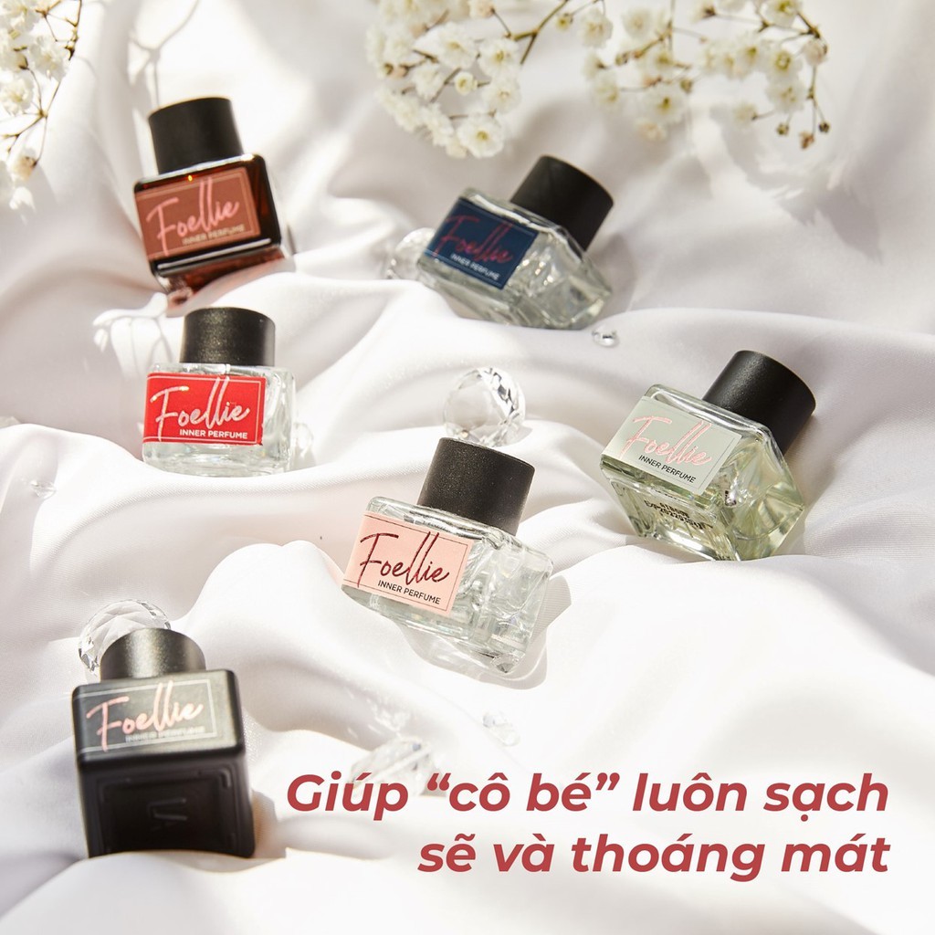 Nước hoa vùng kín Foellie 5ml giúp khử mùi hôi, kháng khuẩn, làm sạch hiệu quả