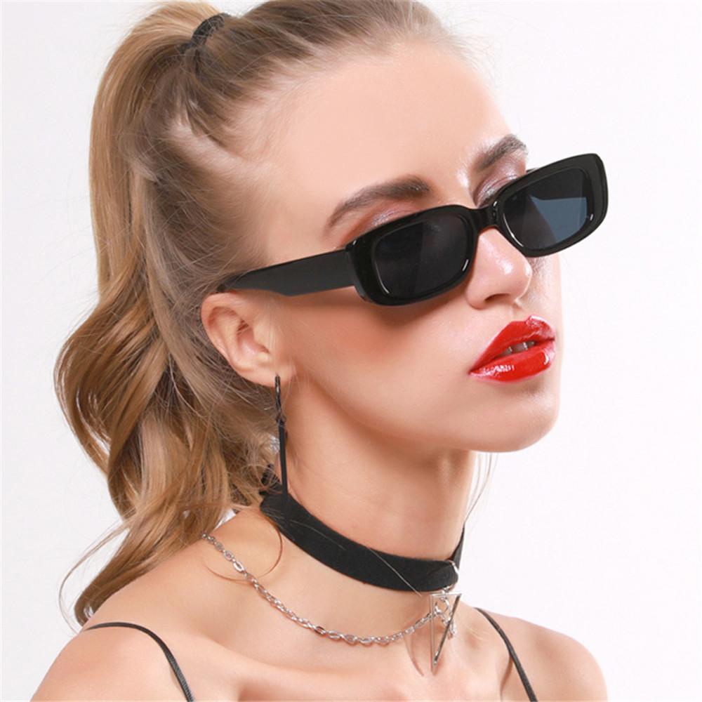 Kính Mát Gọng Vuông Chống Tia UV 400 Thời Trang Dành Cho Nữ