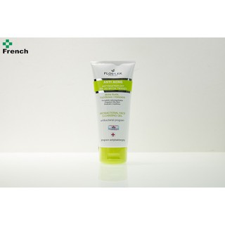 Sữa rửa mặt danh cho da dầu và mụn Floslek Antibacterial face cleansing gel 200ml