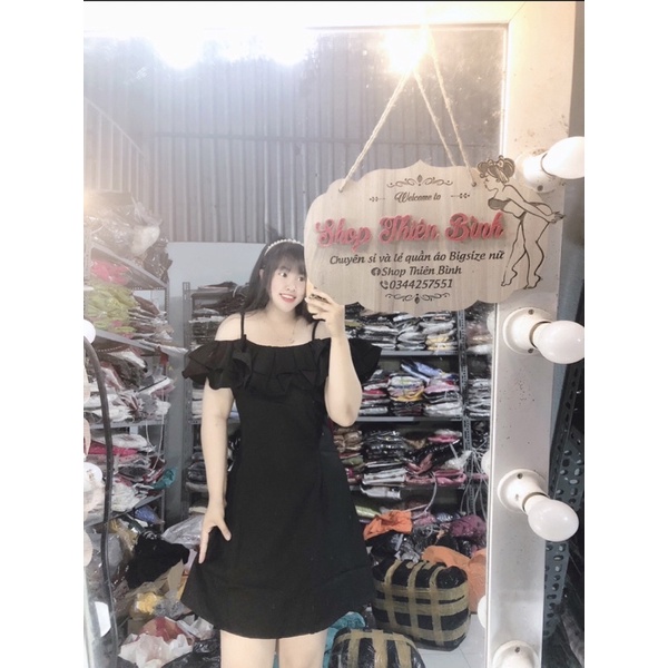 Bigsize 60-95kg By Thiên Bình)ĐẦM TRỄ VAI BÈO TIỂU THƯ