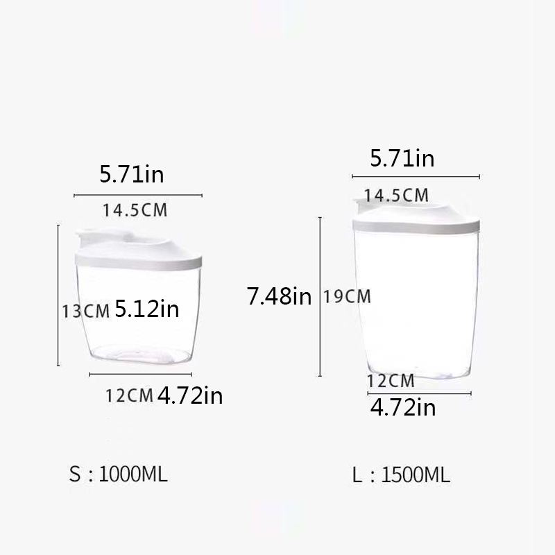 Hộp Đựng Thực Phẩm Khô Cỡ 1000ml/1500ml Tiện Dụng