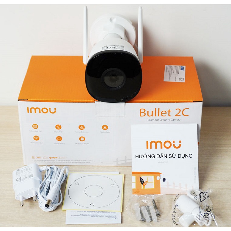 Camera IP 2M WiFi Ngoài Trời IMOU F22P-D Bullet 2C 1080P FullHD Dahua Việt Nam