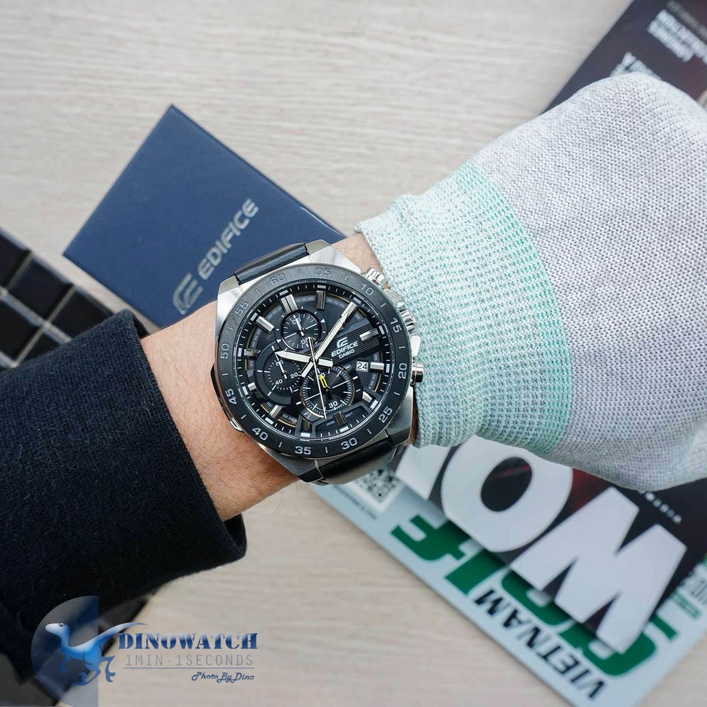 Đồng Hồ Nam Casio Edifice Chronograph EFR-564BL , Dây Da