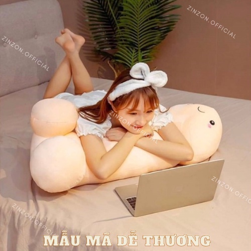 Gấu bông ciu dài size bự êm mịn dễ thương nhồi bông cao cấp ZinZon