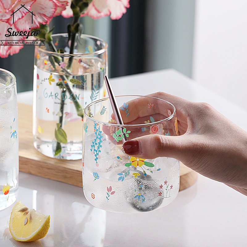 SWEEJAR Ly thủy tinh  300ML / 400ML / 500ML chịu nhiệt tốt đa dụng