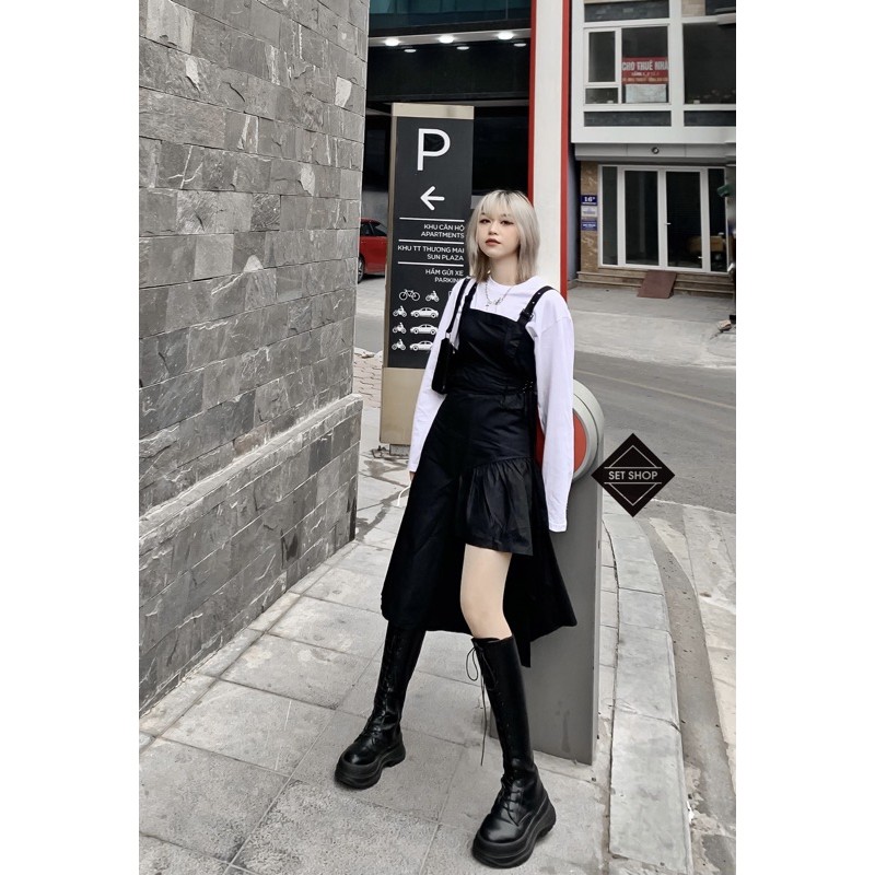 [Mã FAGREAT1505 giảm 8% tối đa 50K đơn 250K] Váy 2 dây thắt eo vạt sole | BigBuy360 - bigbuy360.vn