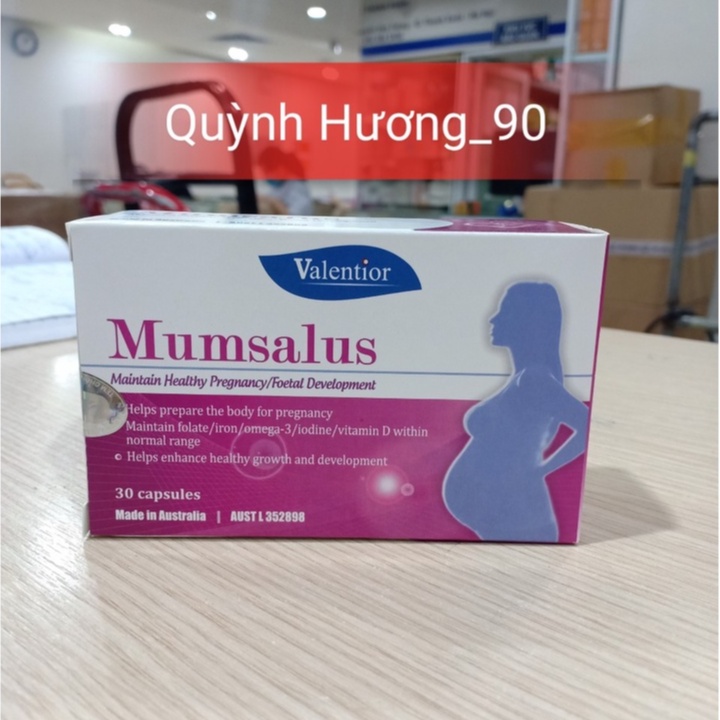 Viên uống MUMSALUS hộp 30 viên giúp bổ sung khoáng chất cho bà bầu