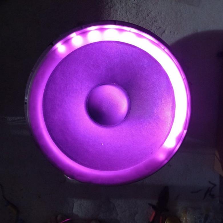Loa bass 40 kèm đèn led nháy theo nhạc tròn công suất 150W - 250W 4 ôm mẫu mới năm 2022