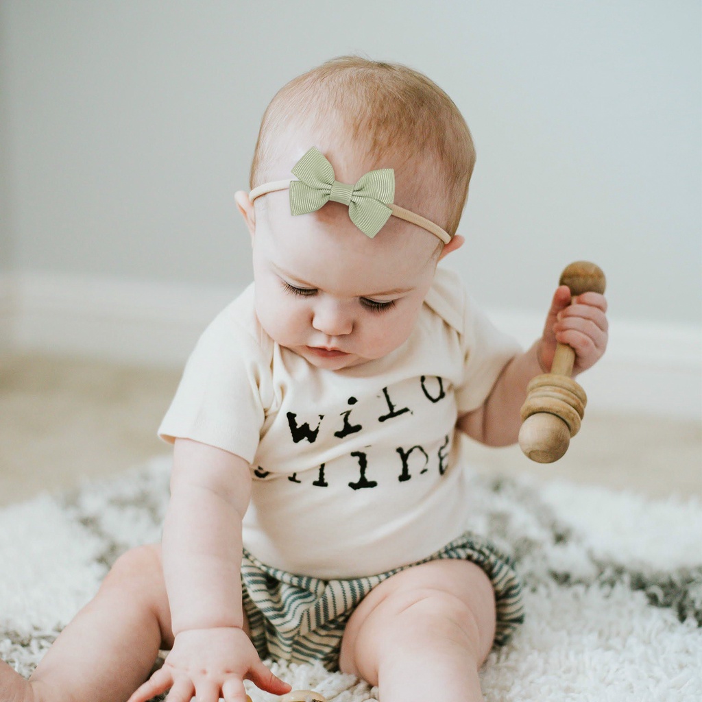 Dây buộc tóc nơ KIDSBOWS mini co giãn tốt thời trang dành cho bé gái