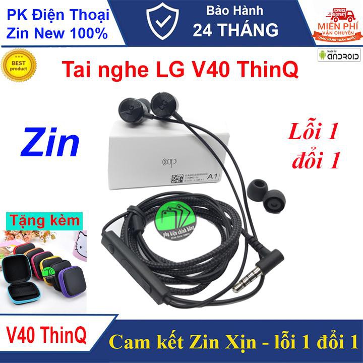 Tai nghe LG V40, V50 Chính hãng, Tặng kèm Hộp đựng, Siêu khuyến mại - Hàng Công ty Xịn