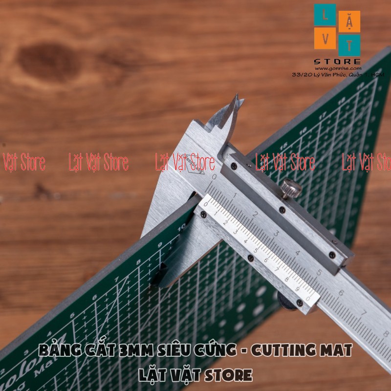 Bảng cắt làm đồ thủ công, tấm lót siêu cứng - Cutting Mat khổ A3, A4, A5 - Dày 3mm