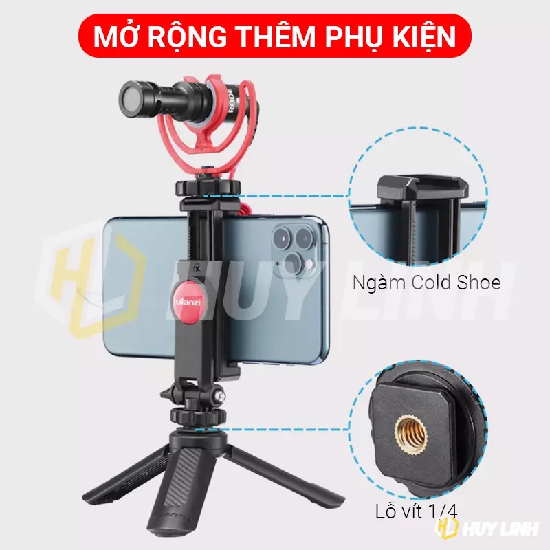 Kẹp giá điện thoại Ulanzi ST06 - Xoay 360 độ rất tiện lợi