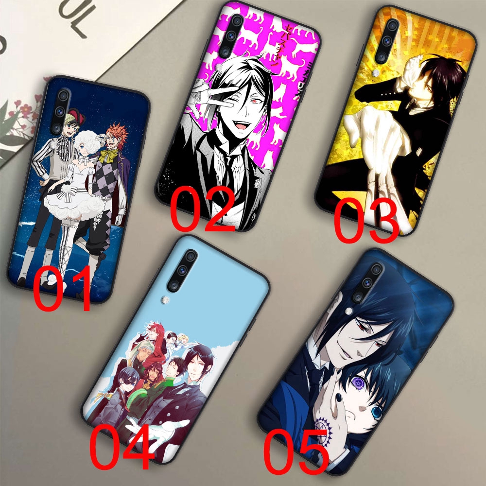 Ốp điện thoại silicone mềm in hình anime Hắc quản gia cho Iphone 11 Pro XS Max XR X 7 8 6 6S Plus