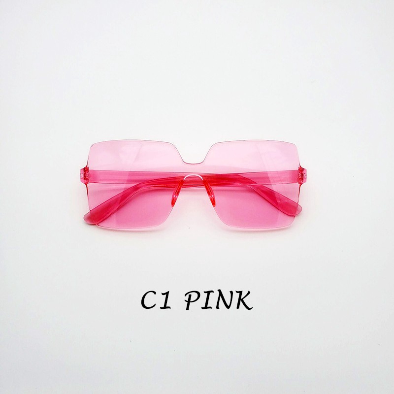 Kính Mát Gọng Vuông Màu Kẹo Thời Trang Cho Nam Và Nữ