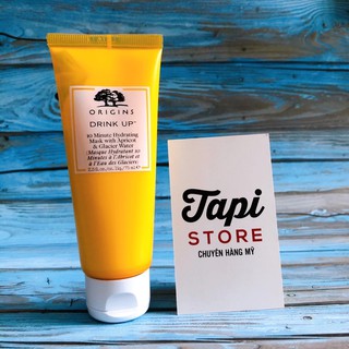 Mặt nạ Origins Drink Up 10 Minute Hydrating mask with Avocado & Swiss Glacier Water