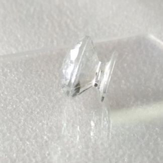 Set 2 tay nắm cửa mini nhựa mica trong suốt 13x15mm làm mô hình nhà, hộp trang trí, cửa chuồng hamster - Luân Air Models