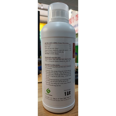 Bổ Gan - Lợi Mật - Đào Thải Độc Tố - TOXY-SOL . Sorbitol + Betain + Thảo Mộc + Lysin + B12. TOXYSOL, hepatol