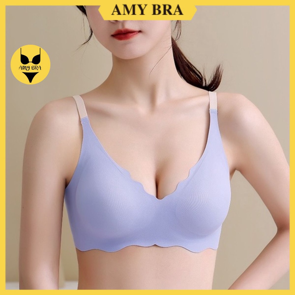 Áo Ngực Siêu Mỏng Nhẹ - Áo Lót Nữ Không Đường May, Không Gọng Thoải Mái Khi Mặc AMYBRA A929