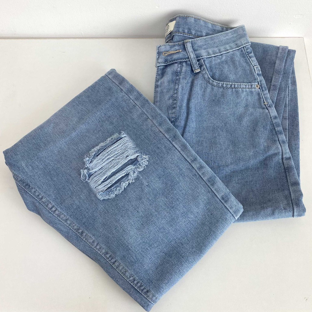 Quần jean baggy nữ ulzzang trơn túi bên thời trang FMstyle Saigon 21QJB02AS0103 | BigBuy360 - bigbuy360.vn