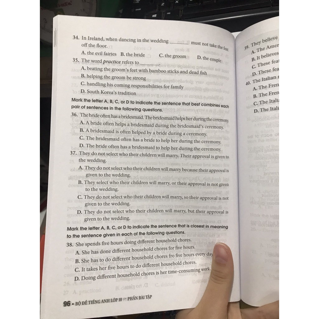 Sách Bộ đề trắc nghiệm tiếng anh 10 ( Mai Lan Hương )