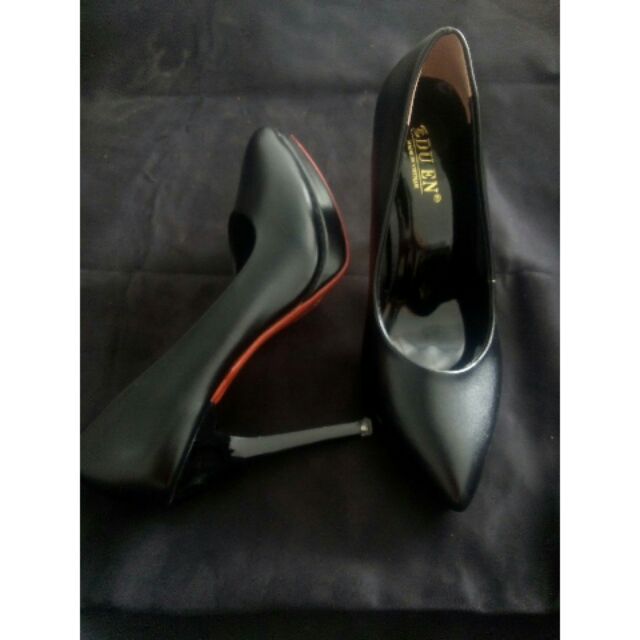 Giày da cao gót nhọn 9-12phan size 35-39