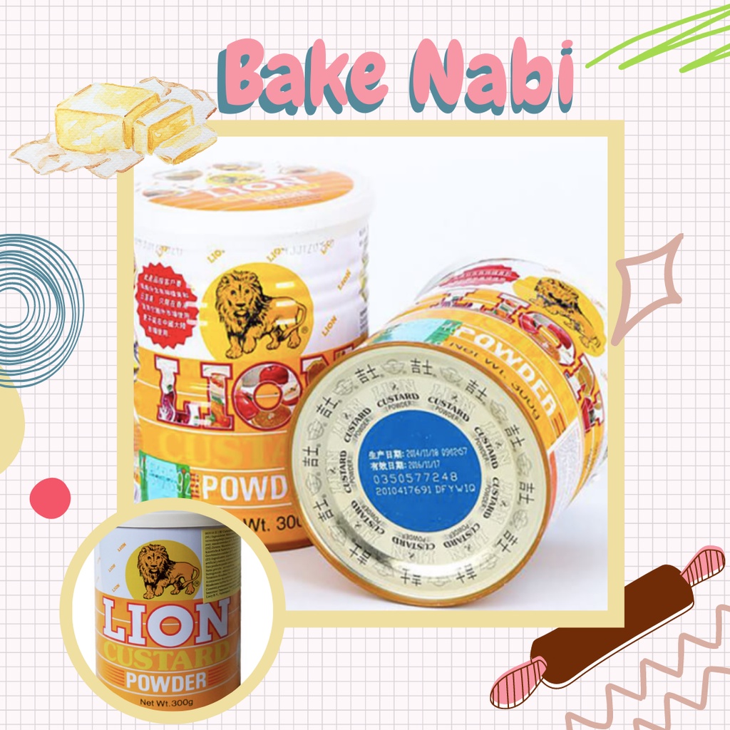 BỘT SƯ TỬ LION CUSTARD LON 100GR/300GR