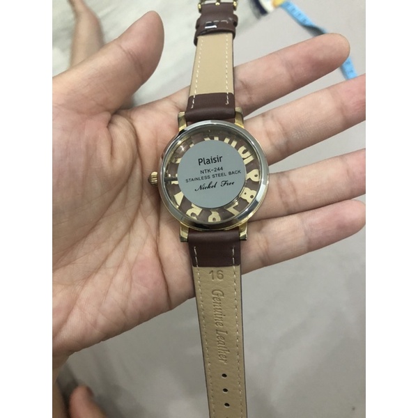 ĐỒNG HỒ SI NHẬT CHÍNH HÃNG DÂY DA DÀNH CHO NỮ TAY TO HOẶC NAM TAY NHỎ - THƯƠNG HIỆU PLAISIR