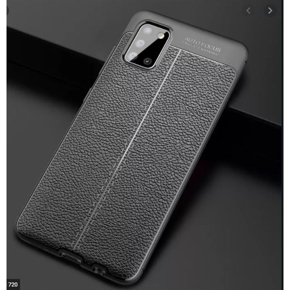 Ốp lưng silicon dẻo giả da Auto Focus cao cấp dành cho OPPO A92