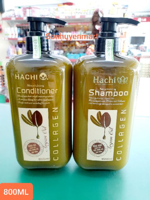 (CHAI LỚN) DẦU GỘI - XẢ HACHI 800ml ĐỦ LOẠI