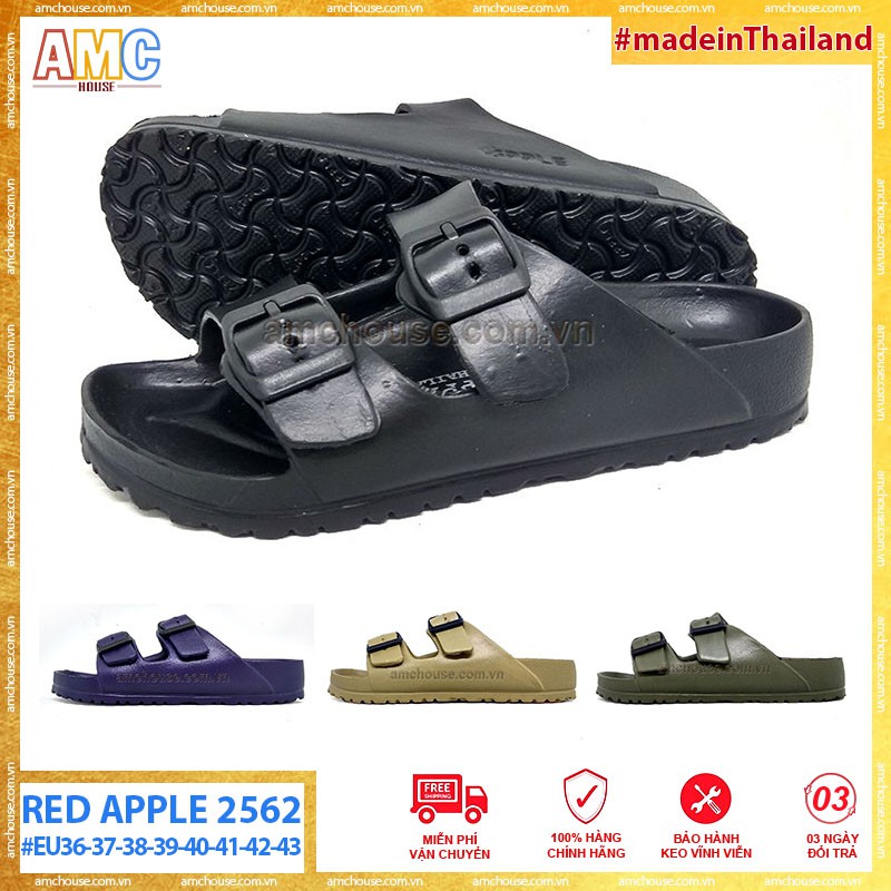 Dép đúc Thái Lan 2 quai nam nữ siêu nhẹ Red Apple 2562 - ADDA 54R01