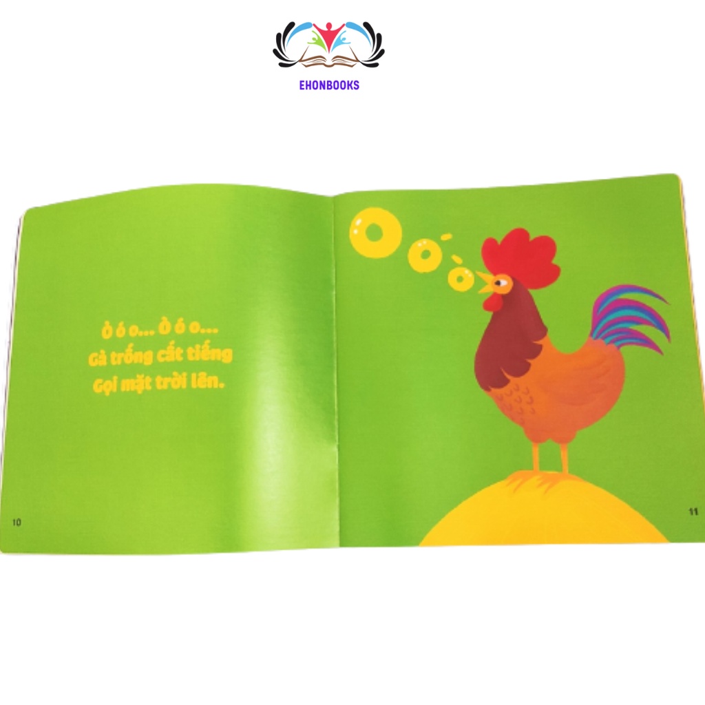 Sách ehon cho bé 0 3 tuổi – Ehon Âm thanh quanh bé “Ùm Bò” wabooks