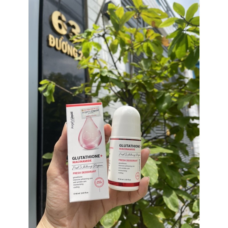 Lăn nách glutathionne mờ thâm khử mùi dưỡng trắng da 60ml chính hãng dành cho cả nam và nữ