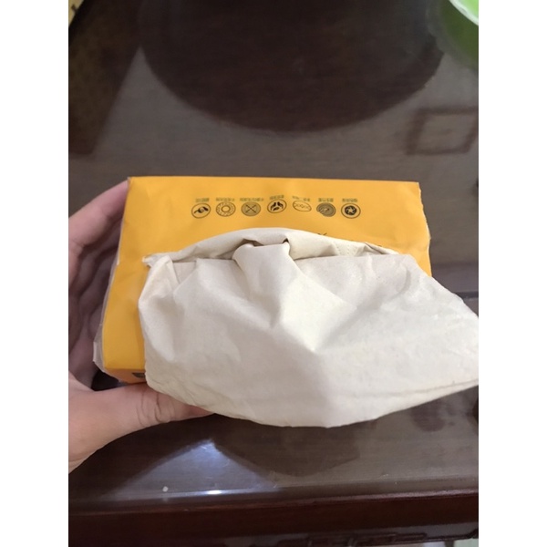 Giấy rút gấu gói vàng nội địa Trung hàng loại 1 giấy không tẩy siêu dai mềm mịn