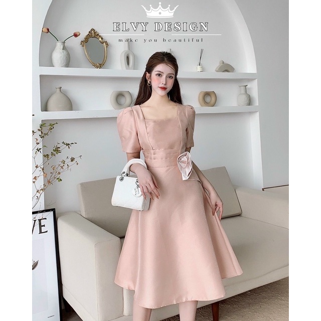 Váy dự tiệc vải tacta anna dress by elvy design
