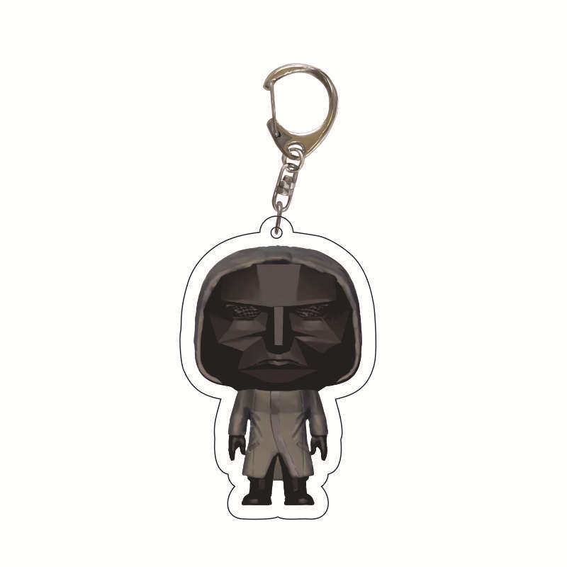 Móc chìa khóa acrylic hình người đàn ông thời trang