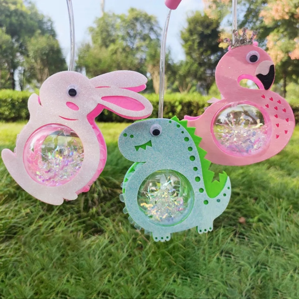 Đèn lồng phát sáng hình con vật đáng yêu, đèn lồng trung thu hình thú phát sáng cho bé nhiều màu sắc